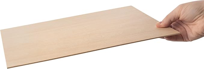 Hammont Basswood Sheets Pack of 8-12"x8" Laser Wood, 1/16 Thin Wood