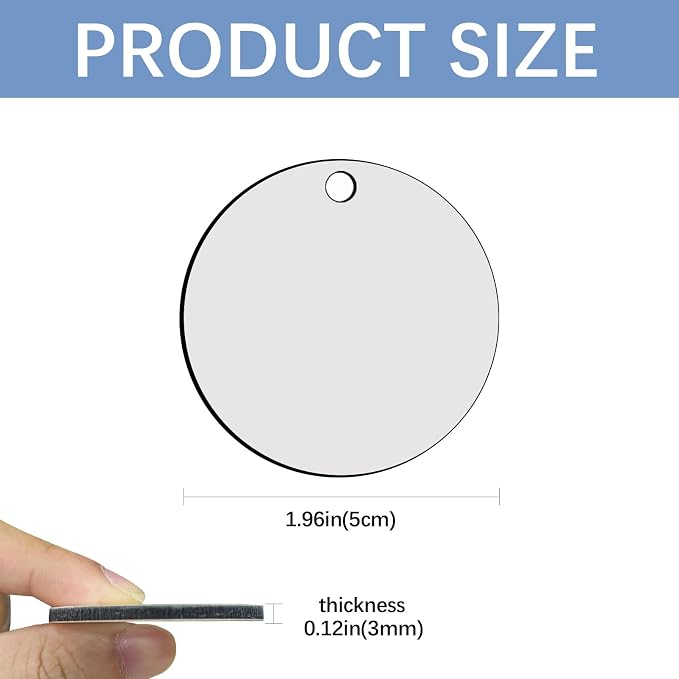240Pcs Sublimation Keychain Blanks Double Sides 80 MDF Sublimation Keychains