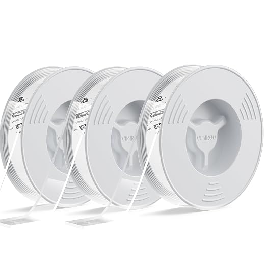 vimiroo 3 Pack Double Sided Tape Heavy Duty, Extra Large16.4FT Nano Double