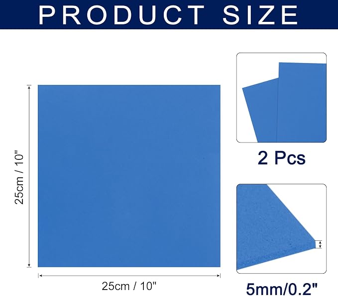 MECCANIXITY Foam Sheets Crafts 10x10 Inch 5mm EVA Craft Foam Paper Foam Sheets