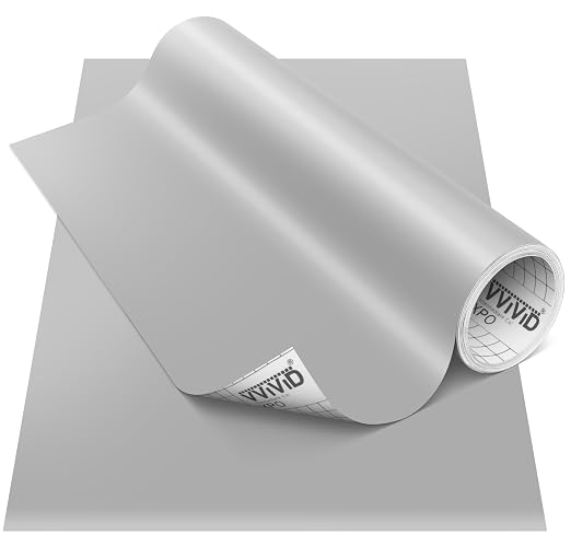 VViViD DECO65 Matte Pastel Middle Grey Permanent Adhesive Craft Vinyl