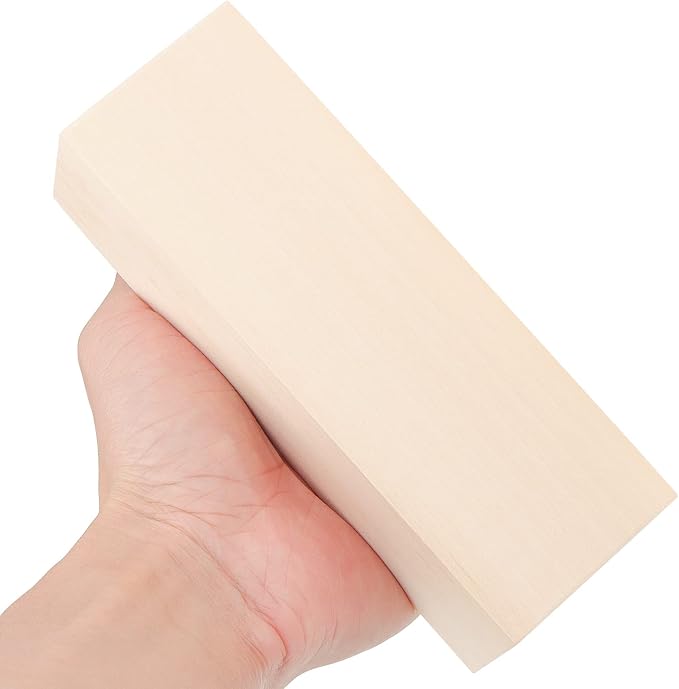 JOIKIT 15 Pack 5 x 2 x 2 Inches Basswood Carving Blocks, Unfinished Soft Wood