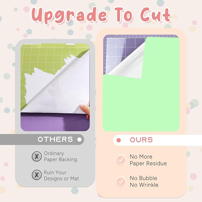 Tintnut Boho Permanent Vinyl 8 Sheets 12''x10'' Mint Green Adhesive Vinyl |