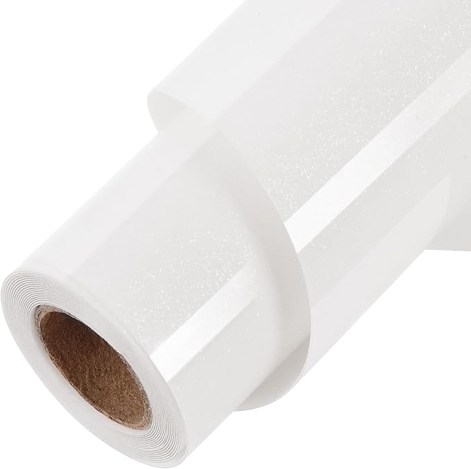 TORC White Glitter HTV White Heat Transfer Vinyl HTV Rolls