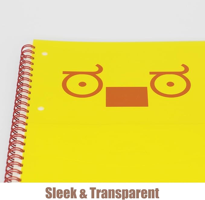 10-Pack A4 Colored PVC Flexible Plastic Sheets, 0.3mm Yellow Transparent Film