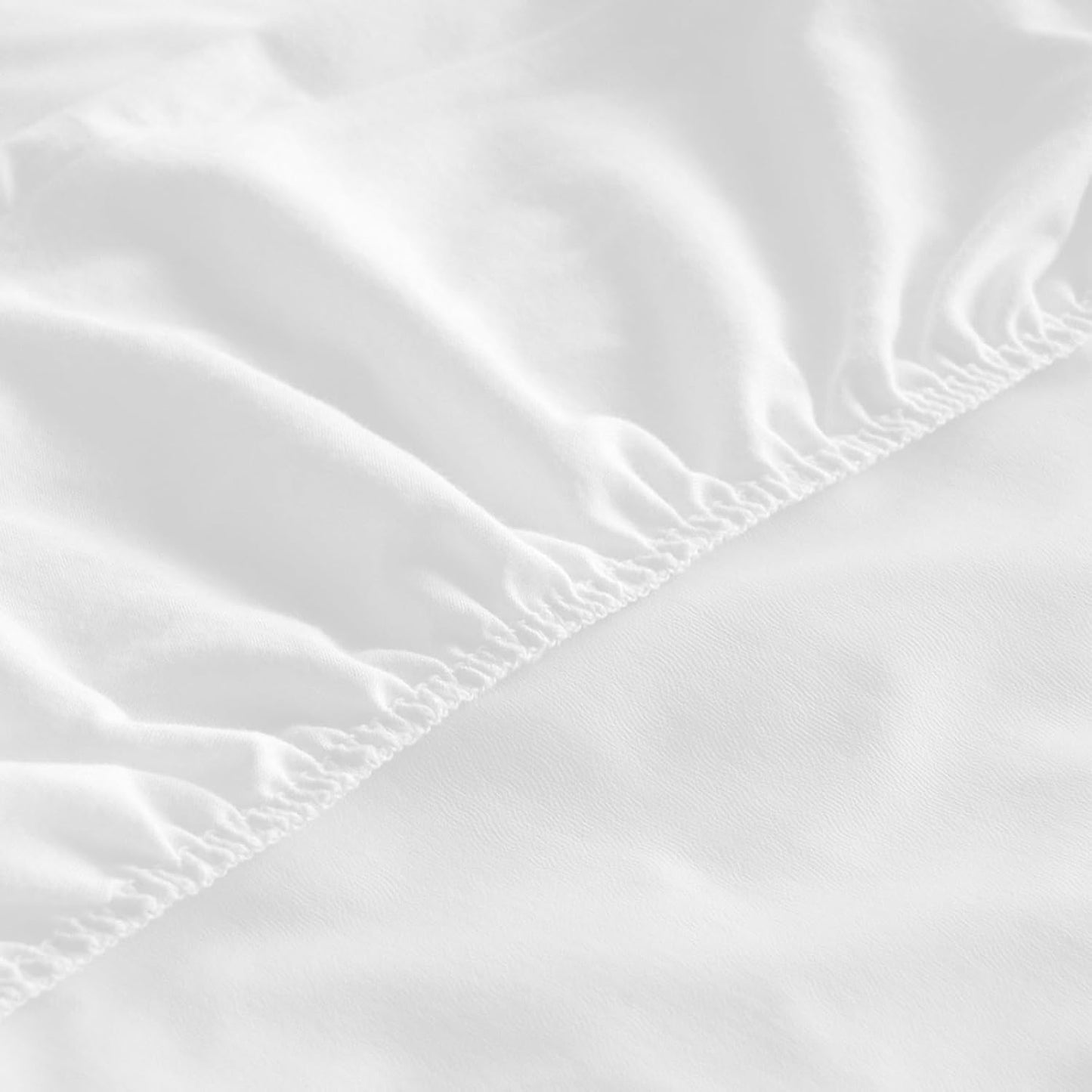 Changing Pad Cover Waterproof, 2 Pack Diaper Change Table Sheets for Baby Boys Girls, Fitted Cradle Sheets for 32"x16" Contoured Pad, Breathable & Ultra Soft, White