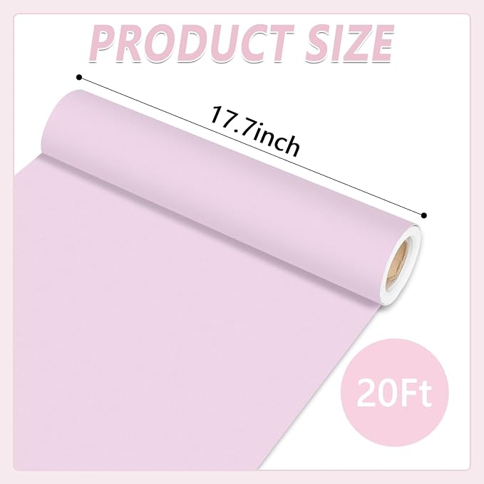 Qyeahkj Lavender Bulletin Board Paper Roll Light Purple Bulletin Board