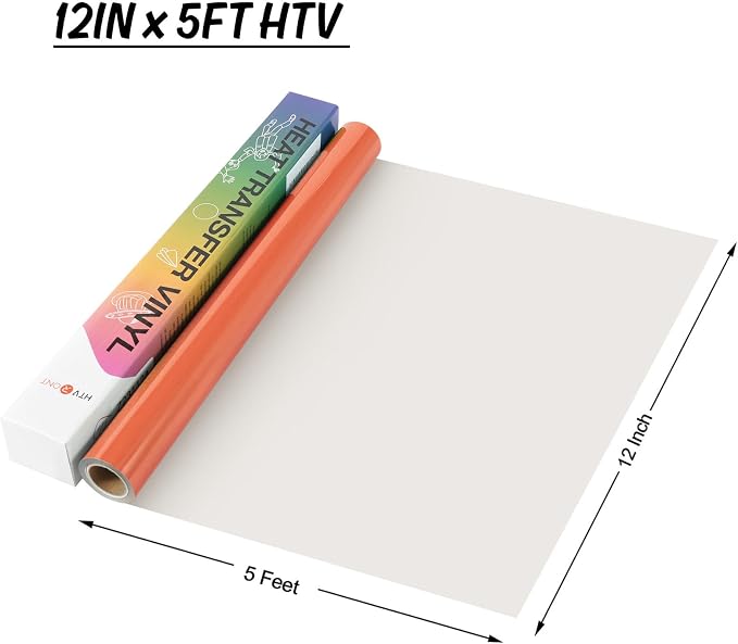 HTVRONT HTV Vinyl Rolls Heat Transfer Vinyl