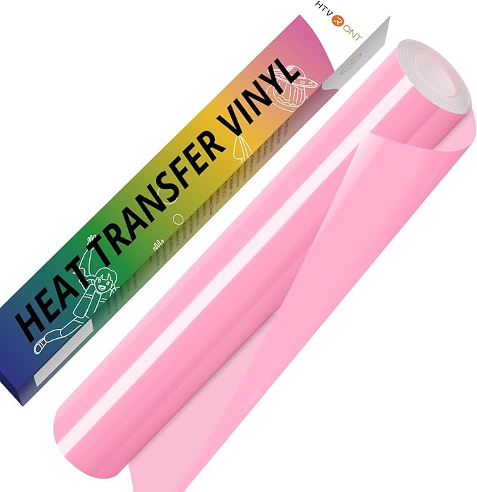 HTVRONT Pink HTV Vinyl Roll