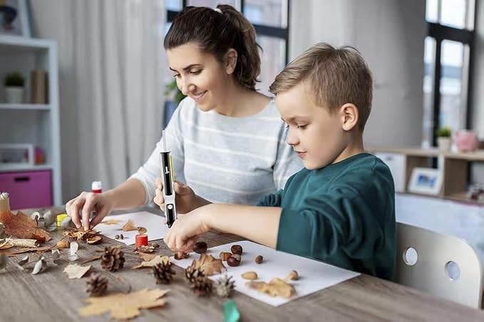 Cordless Glue Pen, Mini Hot Glue Gun, 6s Preheat, Automatic Glue Stick Feeding