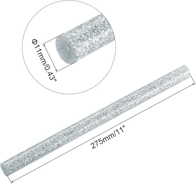 uxcell 20pcs Hot Glue Sticks for Glue Gun 11mm/0.43-inch x 11-inch Mini Hot