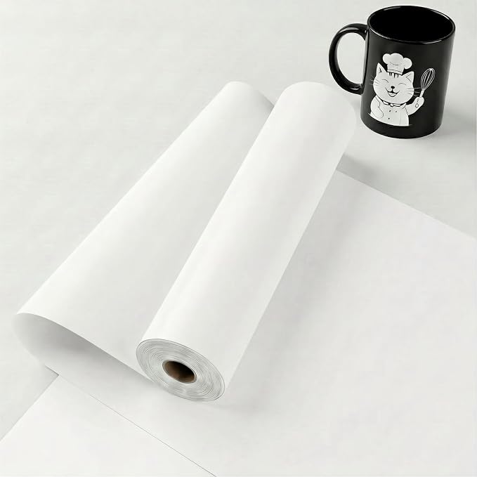 White Permanent Vinyl for Cricut Cutting Machine, Waterproof, Durable White