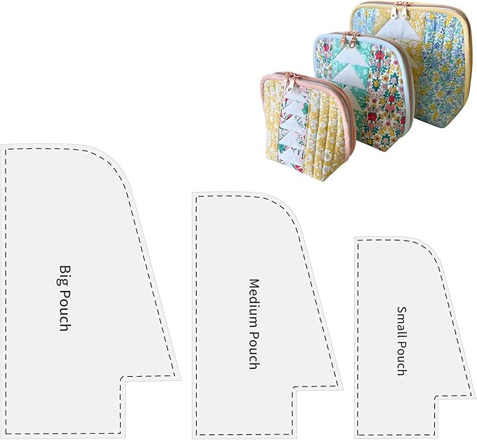 TXIN Set of 3 Purse Bag Pattern Template