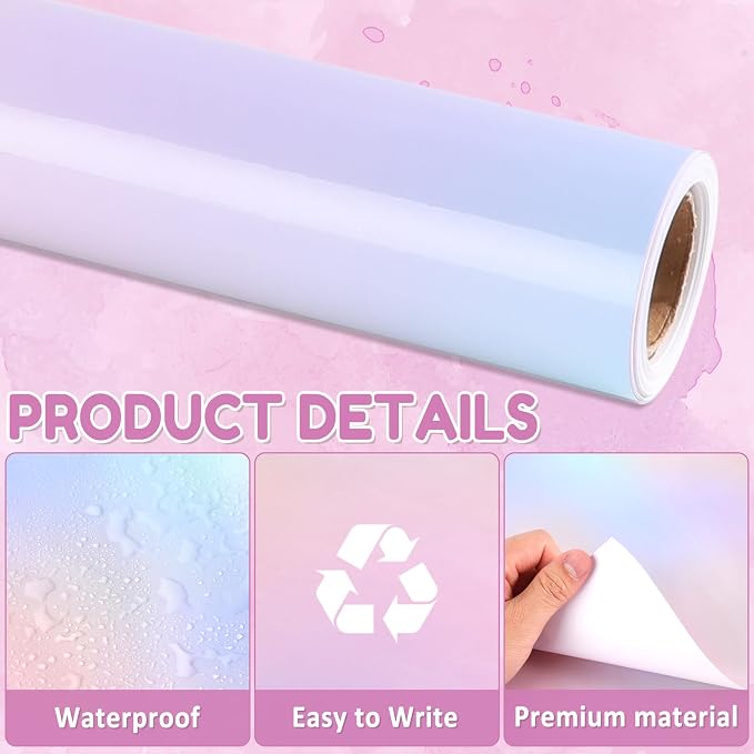 Dreamy Gradient Bulletin Board Paper Roll Pastel Gradient Bulletin Board