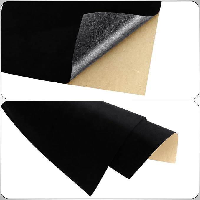 10 PCS Self Adhesive Felt Sheets, 8.3" x 11.8" Velvet Flock Backing Paper Liner