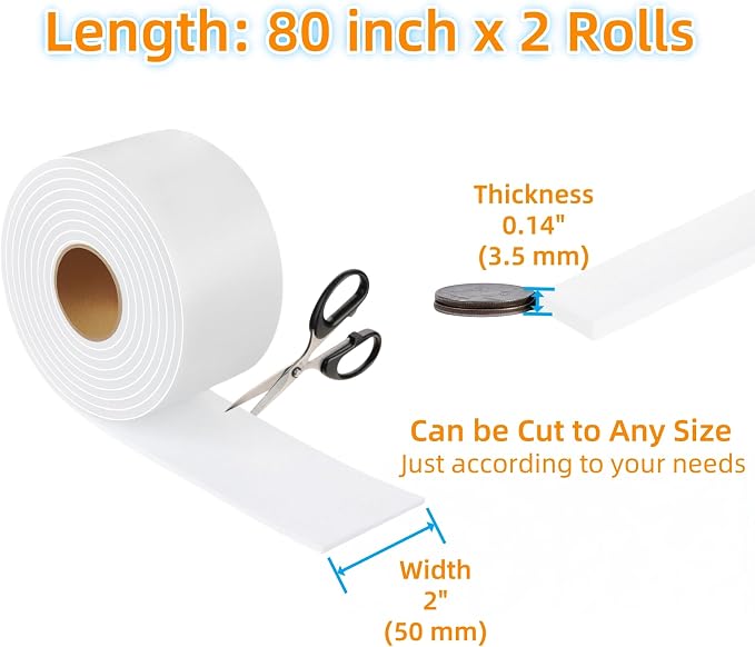 Felt Strips with Adhesive Backing – Furnigear Heavy Duty Cuttable Felt Tape