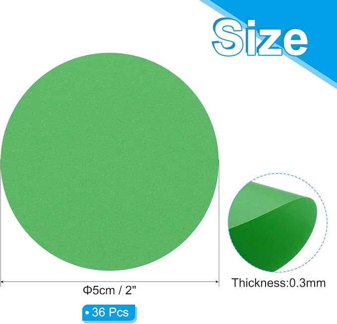 PATIKIL 2inch Circle Card Stock