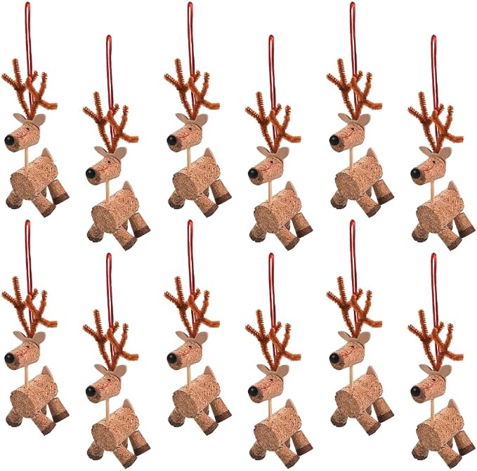 Fun Express Cork Reindeer Christmas Ornament Craft Kits