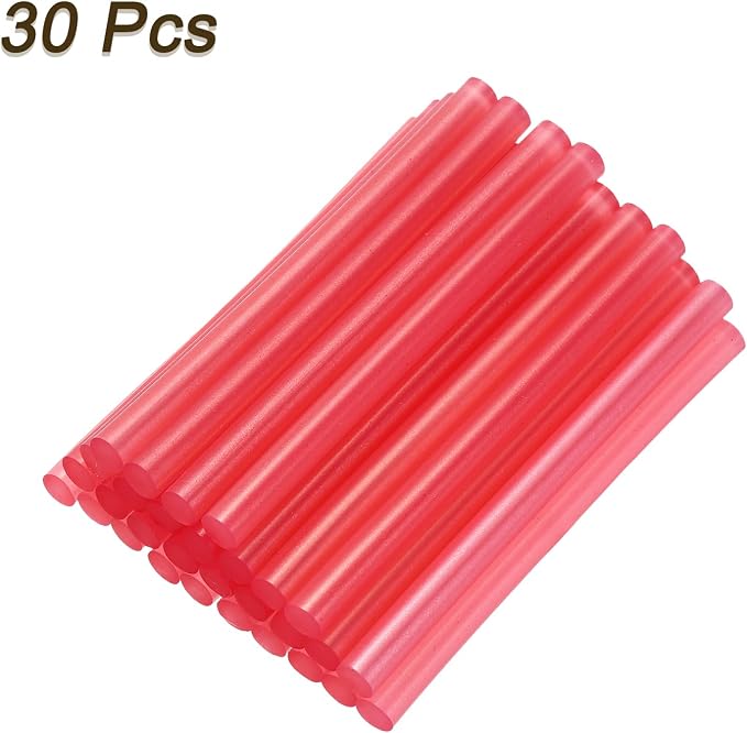 uxcell 30pcs 7mm x 100mm Mini Hot Glue Sticks