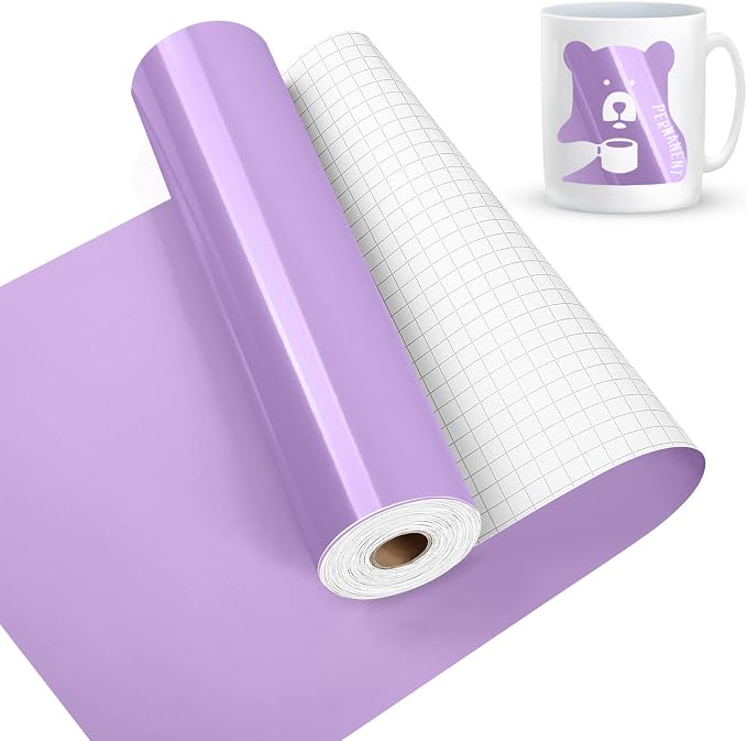 Glossy Violet Permanent Vinyl, Lya Vinyl Glossy Violet 12" x 50Ft Permanent