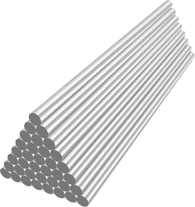 ENPOINT Metallic Silver Hot Glue Sticks Mini, 36 Pack Sealing Wax Adhesive