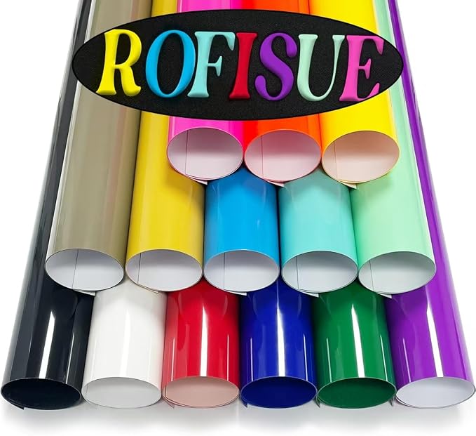 14PCS 3D Puff Heat Transfer Vinyl 12"x10" Multicolor | Puff HTV Vinyl