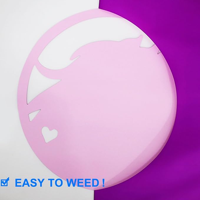 FUNKAKA Neon Purple Heat Transfer Vinyl HTV Rolls