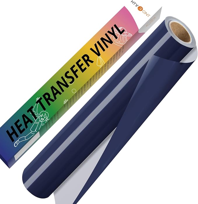 HTVRONT Navy Blue HTV Vinyl Roll