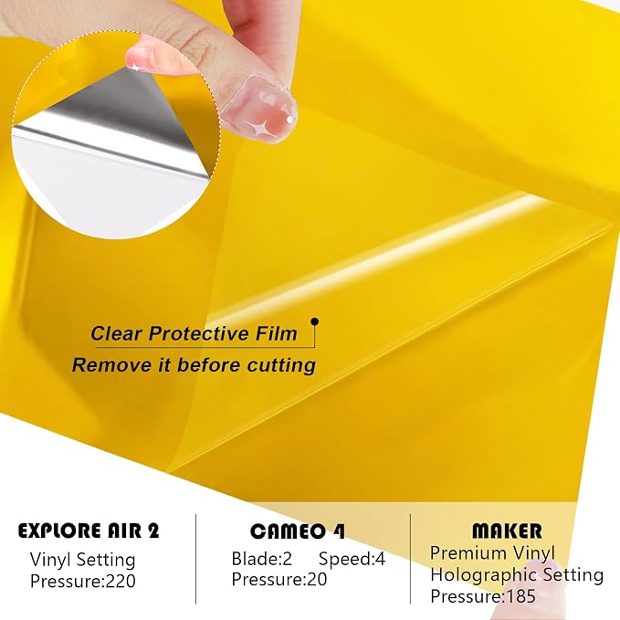 WRAPXPERT Gold Vinyl, Chrome Permanent Vinyl 12" x 5ft, Mirror Vinyl Permanent