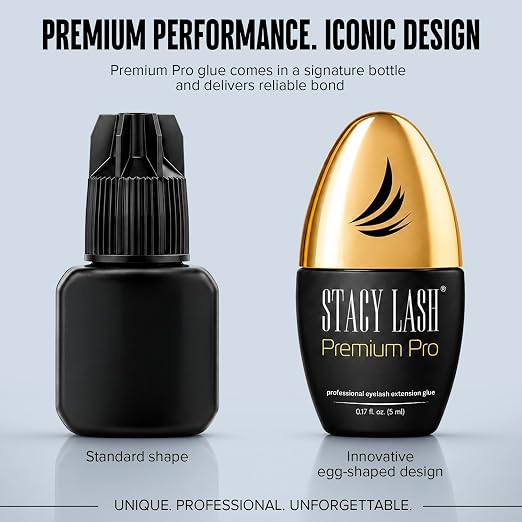 STACY LASH Premium Pro Eyelash Extension Glue 5ml 0.17 fl. oz./ Upgraded Low