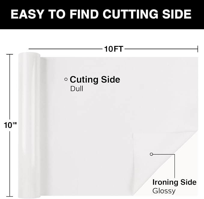 TORC White Puff 3D HTV Vinyl Heat Transfer, Silhouette | Easy Cut & Weed