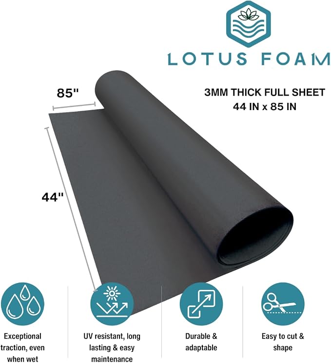 LotusFoam EVA Foam Sheet 3mm – 44"x 85" Craft Foam