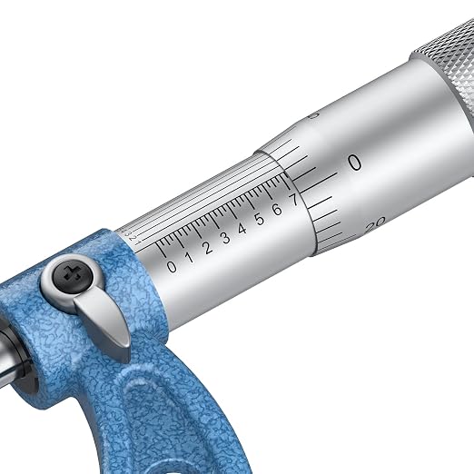 HDLNKAK Outside Micrometer, 1-2" Machinist Micrometer, 0.0001" Graduation