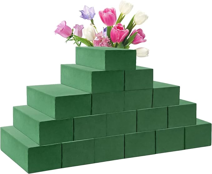 Prashent 18 Pcs Floral Foam Blocks, DIY Craft Supplies