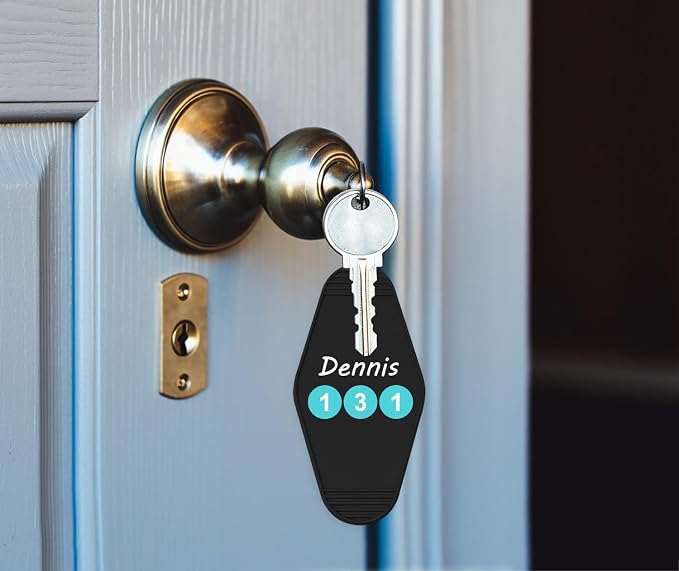 8PCS Motel Keychain Blank Hotel Key Tags Holder