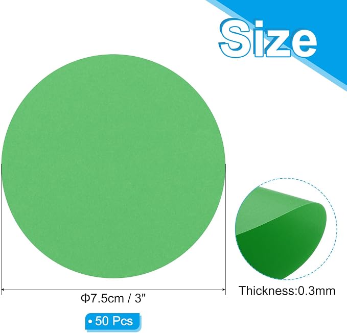 PATIKIL 3inch Circle Card Stock