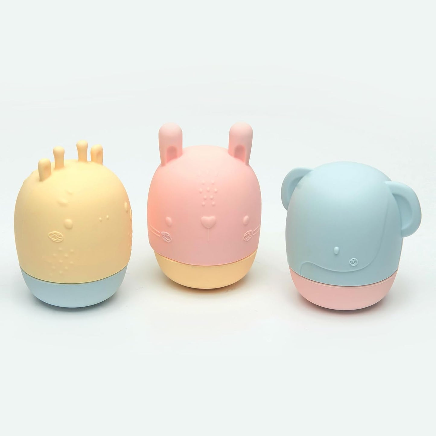 Loulou Lollipop Silicone Squirt and Play Easy Clean Bath Toys - Pastel