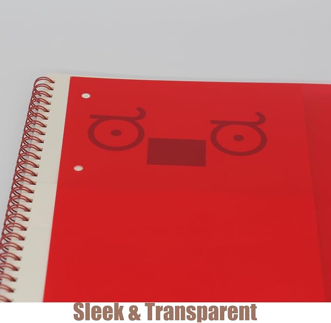 10-Pack A4 Colored PVC Flexible Plastic Sheets, 0.3mm Red Transparent Film
