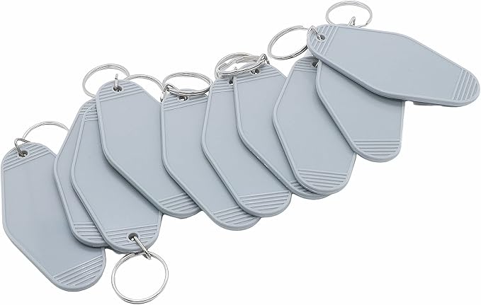 10pcs Blank Hotel Keychains Bulk Vintage Motel Keychain Vinyl HTV printing