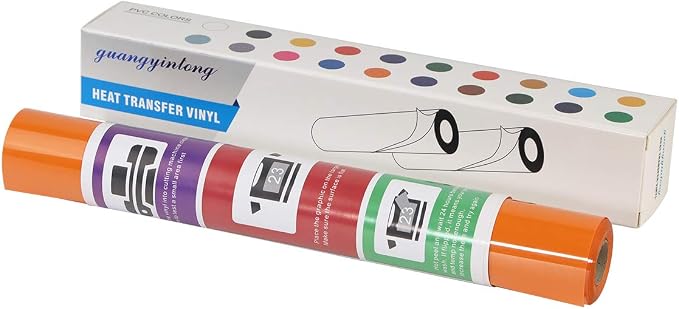 guangyintong Orange Heat Transfer Vinyl HTV Rolls