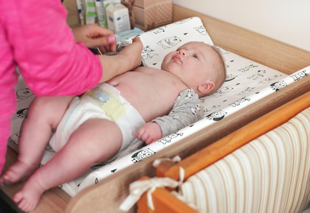 4 Pack Changing Pad Covers Woodland Forest Animals Wood Neutral Unisex Fitted Baby Changing Pad Cover Set for Baby Boys or Girls