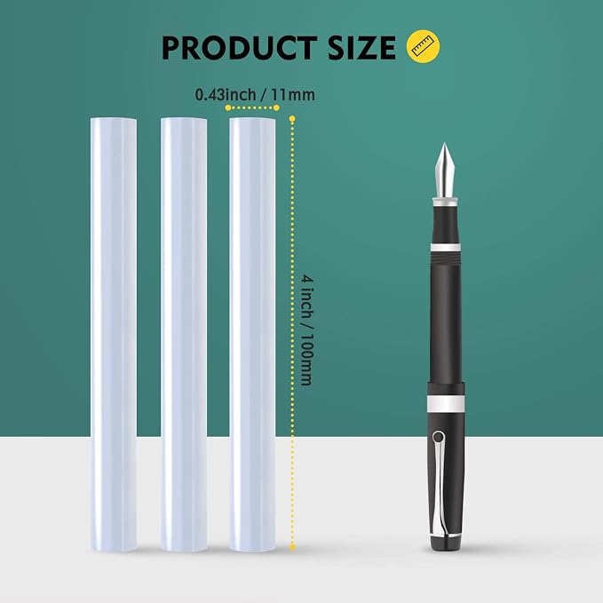 200-Pack Full Size Hot Glue Sticks, Magicfly 4 Inch Long X 0.43 Inch Diameter