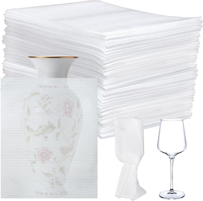 100Pack Packing Foam Pouches 12x16 Inch, Large Cushion Foam Wrap Pouches
