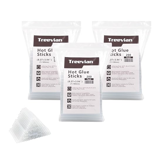 Mini Hot Glue Sticks 600PCS, Diameter 0.27 Inch, Length 4 Inches