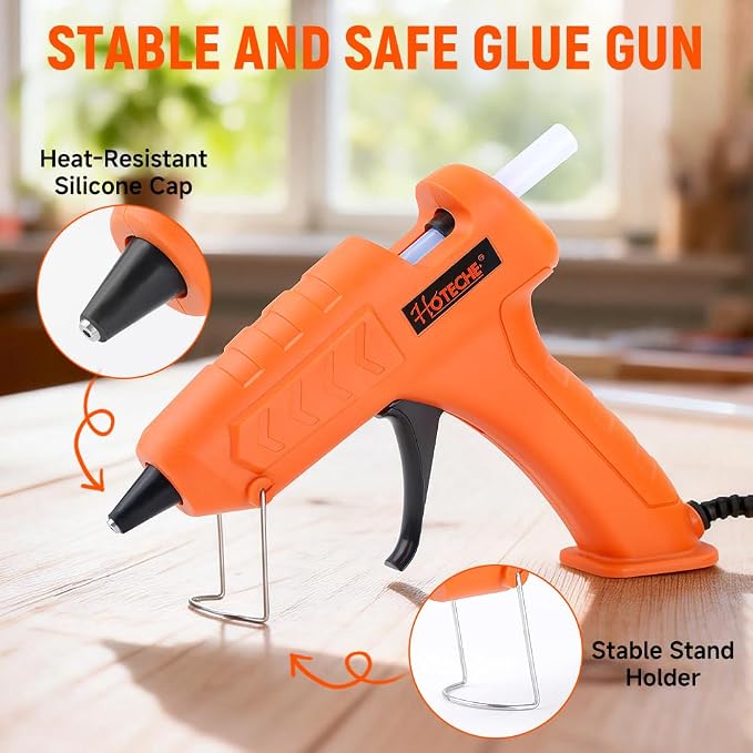 Hoteche 100W Hot Glue Gun Fast Preheating Glue Gun