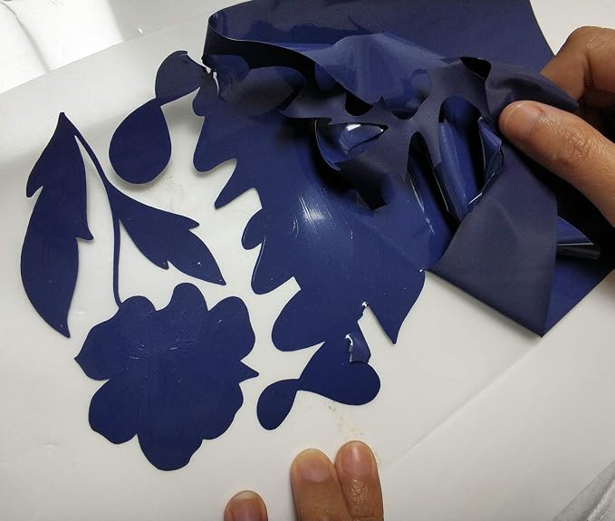 guangyintong Heat Transfer Vinyl Navy Blue HTV Rolls, Matte Surface PVC HTV