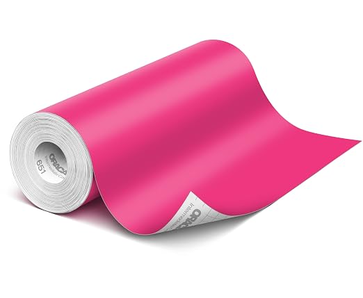 ORACAL 651 Matte Pink Vinyl Durable Roll Easy to Weed Permanent Adhesive Craft