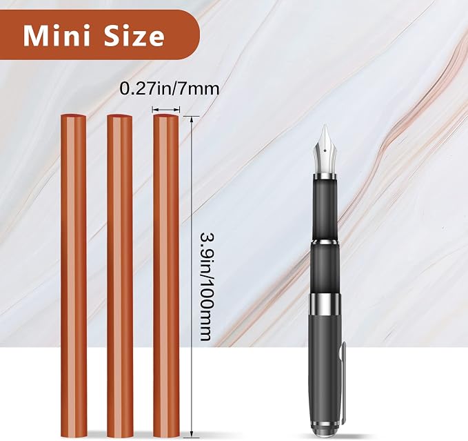 Manarty Brick Red Hot Glue Stick, Adhesive EVA Glue Sticks Standard