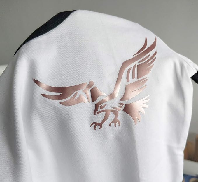 guangyintong PU Heat Transfer Vinyl Rose Golden HTV Rolls, Stretchy Thin Soft