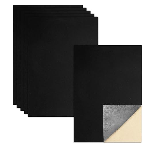Biaungdo Black Self Adhesive Felt Sheets, 8 x 12 Inch, Felts Fabric